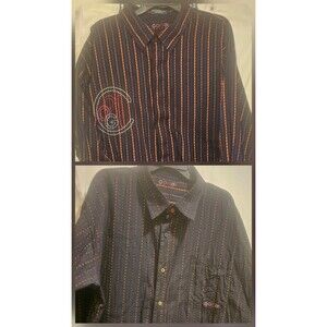 Vintage Y2k Coogi Reversible Button Down Long Sleeve Shirt Size 4XL